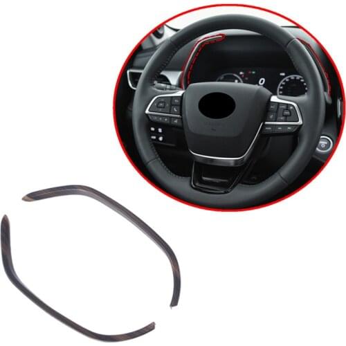 For Toyota Highlander XU70 2021 2022 New Product 2PCS ABS Mahogany Dashboard Side Decorative Cover Accessories