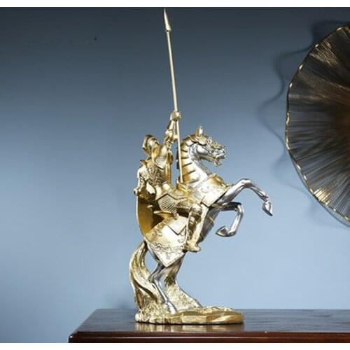 KNIGHTS RESIN FIGURINE DECORATE HOUSEHOLD ORNAMENTS