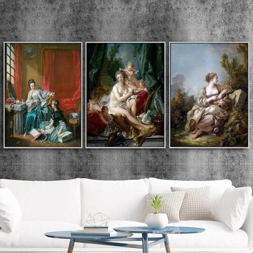 Oil Painting On Canvas World Masterpiece European Classic Wall Art Pictures for Home Design Living Room Decoration No Frame
