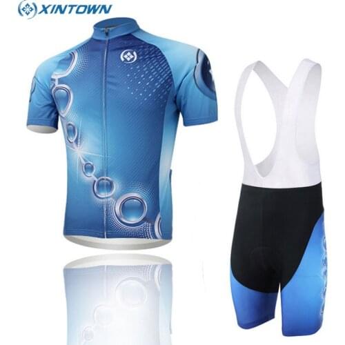 XINTOWN Team Cycling Ropa Ciclismo Kit Short Sleeve Cycling Jersey Pad Bib Shorts Suit Summer Cycling Set