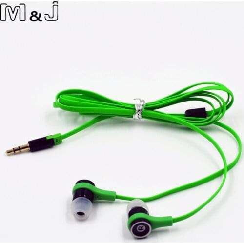 M&J JM21 100% Original Stereo Earphone Colorful Brand Headset Earbuds for Gaming Player Mobile Phone PC