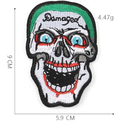 Skull Pirate Ship Iron On Embroidered Clothes Patches For Clothing Stickers Garment Wholesale