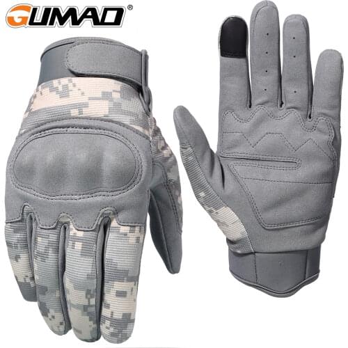 Full Finger Glove Airsoft Cycling Gloves Touch Screen Camouflage Tactical Mittens Military Combat Shooting Paintball Hiking Men