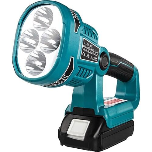 Portable USB LED Work Light Emergency Flashlight for Makita BL14.4V/18V Li-ion Battery Outdoor Lamp