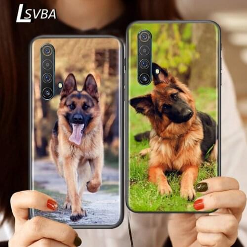 Silicone Cover German Shepherd Dog For Realme V15 X50 X7 X3 Superzoom Q2 C11 C3 7 7i 6s 6 5 Global Pro 5G Phone Case