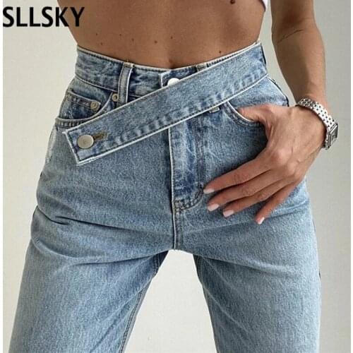 Женские джинсы бойфренды SLLSKY China At AliExpress