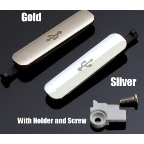 USB Charger Port Flap Cover Waterproof Part For Samsung Galaxy S5 +Holder+ Screw