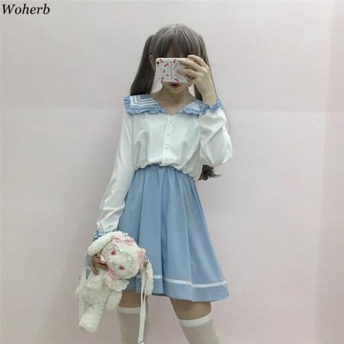 Летние платья-рубашки Woherb China At AliExpress