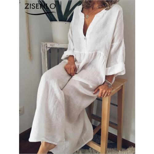 ZISENLO Long Sleeve Summer Dresses
