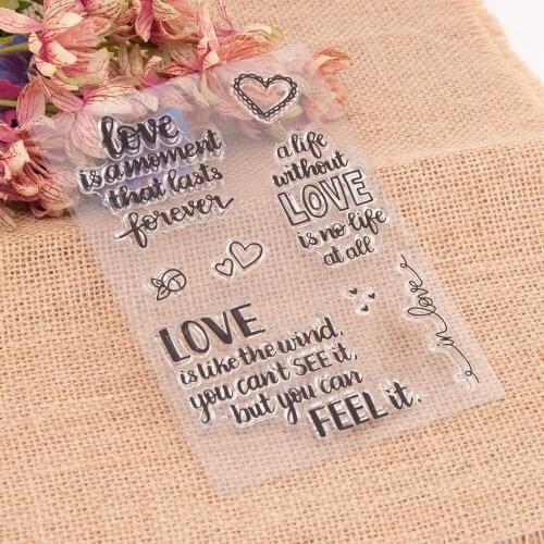 10x14.5 love Transparent sealTransparentClear Silicone Stamp/Seal forDIYscrapbooking/photo album Decorative card making