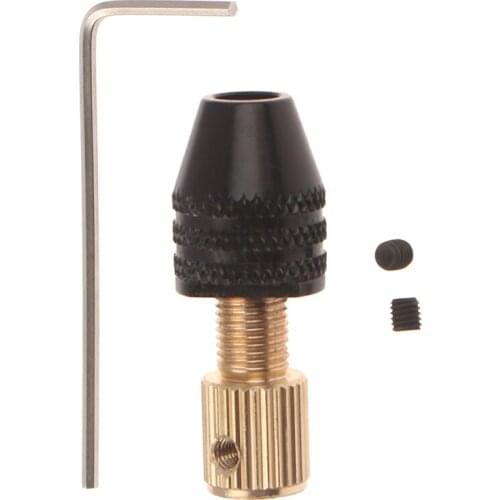 2.3mm/3.17mm/5mm Electric Motor Shaft Mini Drill Chuck Fixture 0.5-3.2mm Drill Bit Micro Drill Chuck Hex Drill Chuck Adapter New