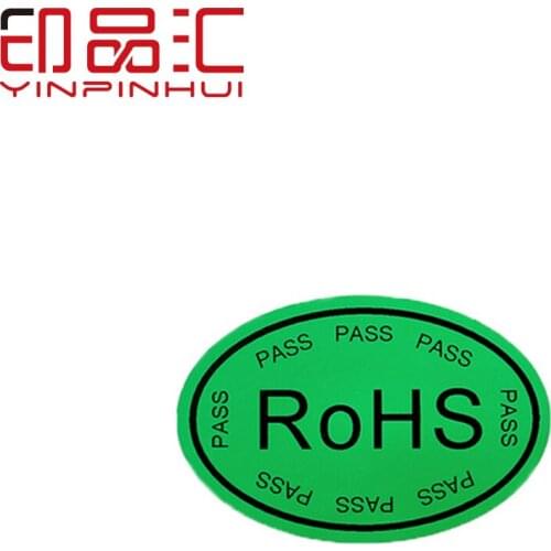 200pcs RoHS Printed Self-adhesive QC Labels Customizable Environment RoHS2.0 Stickers