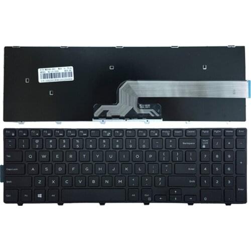 English Laptop Keyboard for Dell Inspiron 15 5543 5548 Vostro 3546 3558 3559 MP-13N73US-442 0KPP2C Keyboard Black with Frame