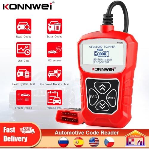 KONNWEI KW310 OBD2 Scanner Automotive Scanner For Car Code Reader Scanner Tools Car Diagnostic Tool Russian Language PK Elm327