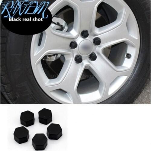 Car Styling 20pcs Silica Caps Hub Screw Protector for Renault Koleos Clio Scenic Megane Duster Sandero Captur Twingo