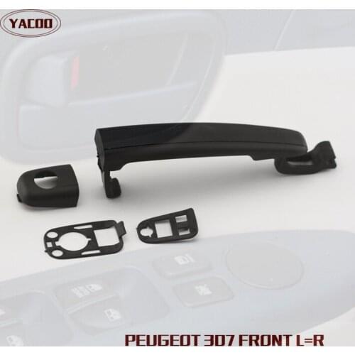 FREESHIPPING 1PCS FRONT OUTSIDE DOORHANDLE FOR PEUGEOT 307 ( LEFT=RIGHT)