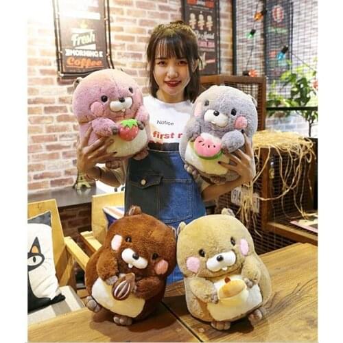 Large 30cm lovely cartoon marmot plush toy soft doll throw pillow toy birthday gift b1956