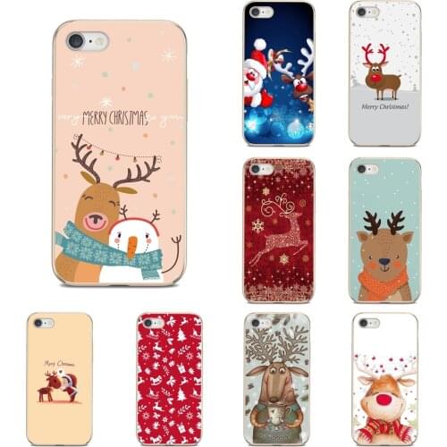 For ZTE V6 V7 V8 Lite V9 V10 Vita A510 A512 A520 A530 A602 A610 A910 Blade A5 2019 Cartoon Elk Christmas Mobile Phone Case Cover