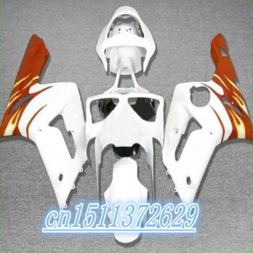 ABS fairing kit FOR KAWASAKI NINJA ZX 6R 636 03 04 ZX-6R 03-04 ZX6R 2003 2004 ZX 6R 03 04 fairings Red white