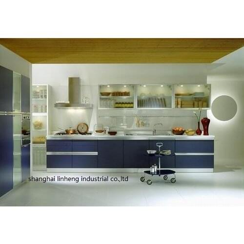 Melamine/mfc kitchen cabinets(LH-ME003)