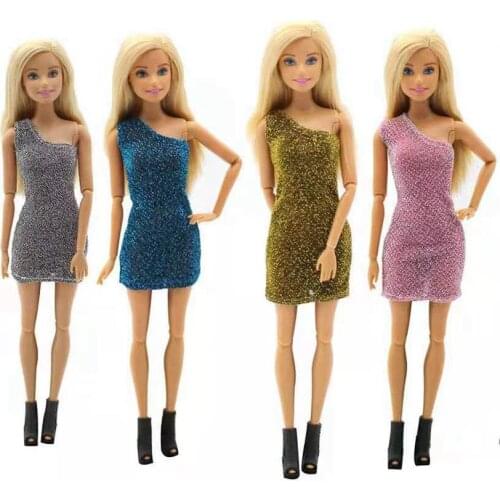 1/6 Fashion Charming Little Dress for Barbie Doll Clothes Outfits Vestidos 11.5" Dolls Accessories Toys For Children Collection