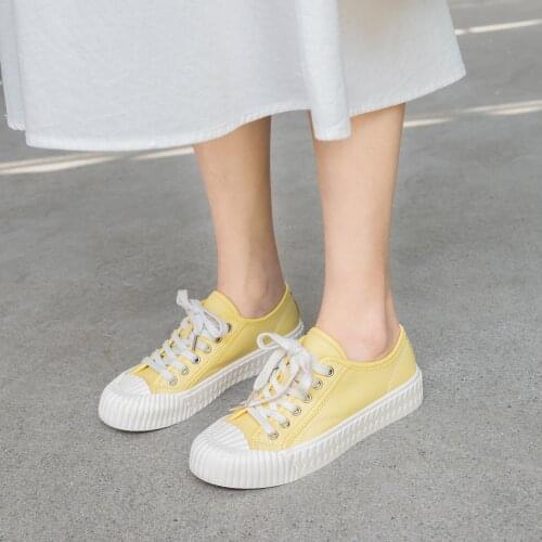 Osunlina New Basic Woman Flats Round Toe Lace Up 3cm High Heels Real Cow Leather Comfortable Concise Casual Street Lady Shoes