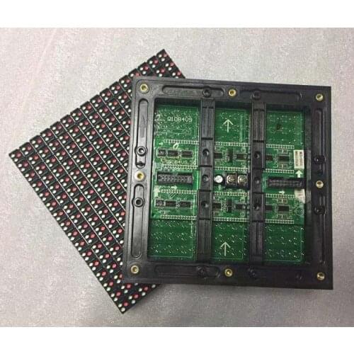 P10 DIP outdoor LED module HUB75 Outdoor Waterproof P10 Full Color LED Module Factory Wholesale 7000mcd/sqm