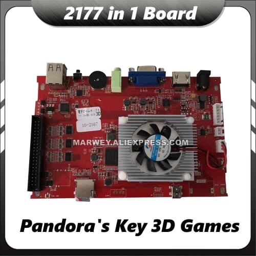 Pandoras Key 7 Arcade Game Console Motherboard VGA Output Jamma PCB Board 2177 in 1 Multi Game Box 3D MAME DIY Parts Multigames