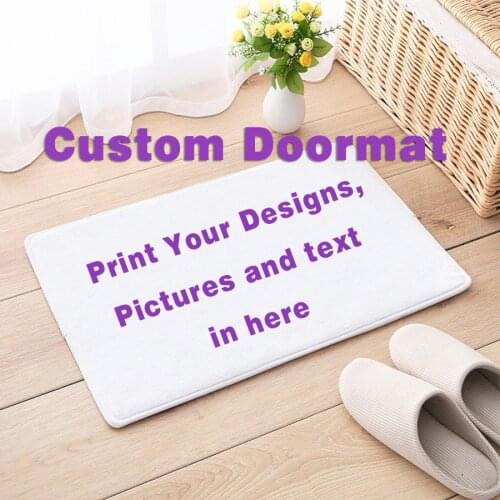 60x180cm Custom mat anti-slip carpet print your design picture photo,Flannel Floor customized Carpet for Bath Door Living Room