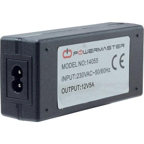 POWERMASTER PM-14055 12 VOLT - 5 AMPS PLASTIC CASE DESKTOP ADAPTER 5.5*2.5 END