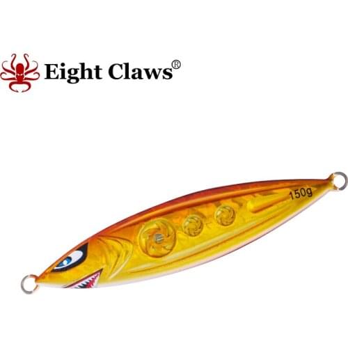 Eight Claws Cyclone Deep Sea Trolling Lures 200g 250g Shark Slow Jigging Lure Ocean Boat Fishing Bait Saltwater Metal Lead Jigs
