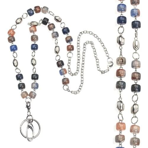 Beaded Lanyard Necklaces Key Holder Clips ID Card Badge Holder Lanyards Nurse Accessories Medical Student