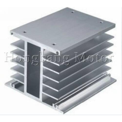 Three-phase solid state relay radiator / heat sink aluminum 10-100A H-radiator relay cooling parts 110 * 100 * 80mm