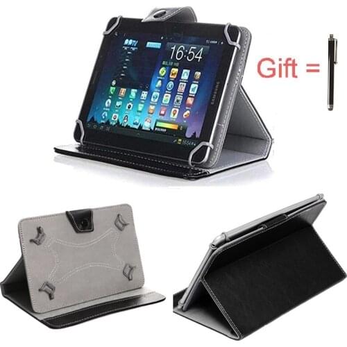 Universal Folio Case for 9 - 10 inch Multi-Angle Tablet PU Leather Stand Protective Cover for 9" 10.1" Tablet with Hard PC Back