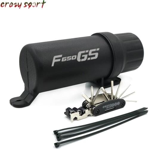 Waterproof Tube Gloves Storage Locker Box For BMW F650GS F650CS G650GS F G 650GS 650CS F650 GS Universal Off-Road With 1 tool
