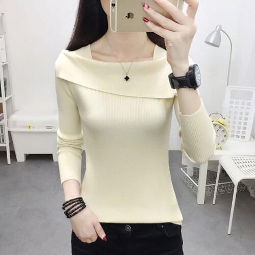 Women Spring Autumn Style Knitted Blouses Shirts Lady Casul O-neck Long Sleeve Blusas Tops DD8067