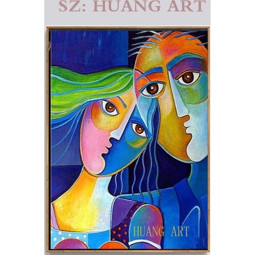 Famous Spanish painter pablo Picasso couple double painting decorative office conference room in the lobby sofa sofa aisle porch