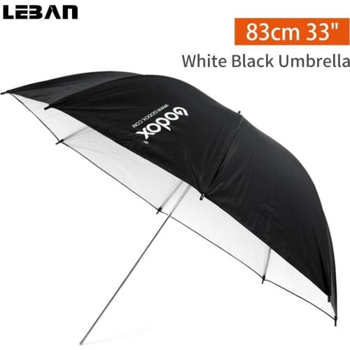 Godox 33" 83cm Black and White Reflective Lighting Light Umbrella for Studio Photogrphy