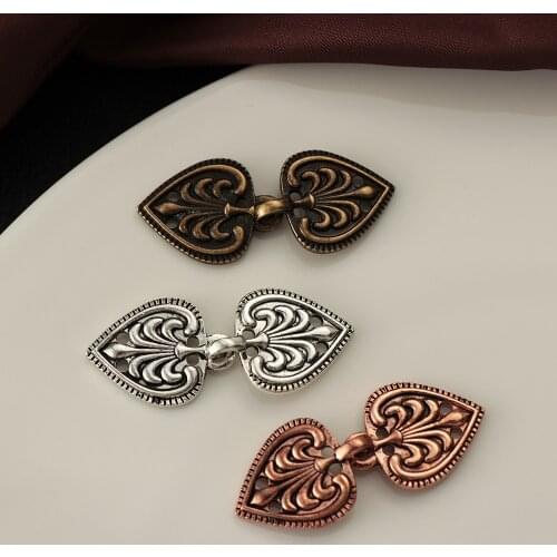 1 Pair Retro Button Sweater Vintag Cardigan Duck Clip Blouse Pin Sweater Scarf Clasp Connection Buckle DIY Sewing Craft Clasp