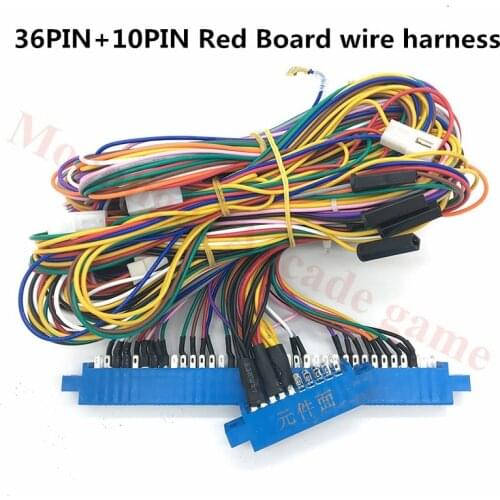 1PC 36Pin+10Pin Red board Wiring Harness For casino game pcb/Red board / Slot arcade game machine