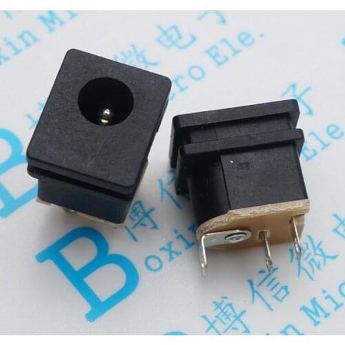 100pcs DC015 DC power socket DC-015 square panel mount socket 5.5*2.1mm
