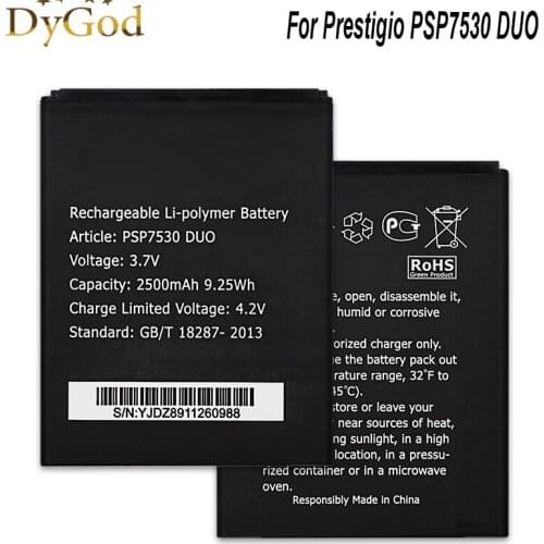2500mAh Battery For Prestigio PSP7530 DUO mobile phone Battery For Prestigio Muze D3 3530 Duo E3 PSP3531 DUO Muze A7 PSP7530