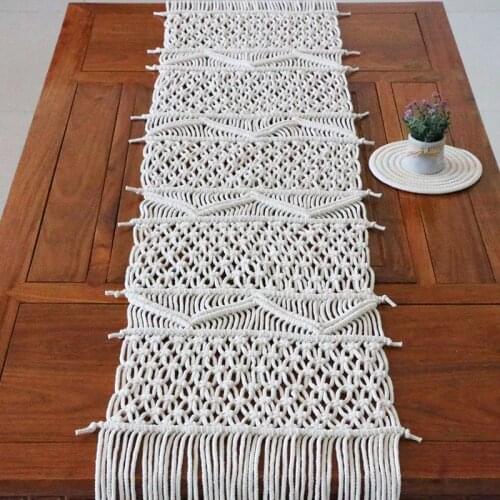 Boho Decoration Hand-Woven Table Runner For Wedding Decoration Home Pary Supplies Table Runner Tablecloth Accessories Mariage