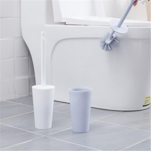 Home Toilet Brush Holder Stand Guard Set Bathroom Cleaning Tools Useful