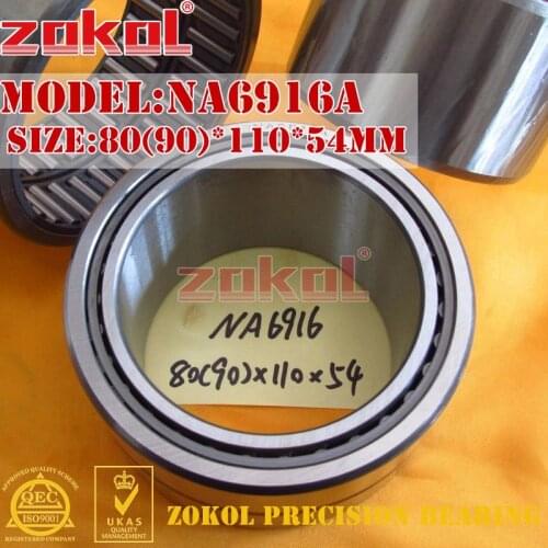 ZOKOL bearing NA6916 A NA6916A Entity ferrule needle roller bearing 80*110*54mm RNA6916A 90*110*54mm