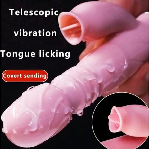 JIUAI 2021 New 2in1 Vibrator Rabbit Vibrator Usb Rechargeable Telescopic Vibrator For Female Clitoral Stimulator Sex Toys
