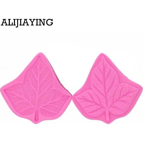 M0314 2PCS/set Tree leaf leave cooking tool decoration Silicone mold baking Fondant Sugar Craft Molds DIY Cake