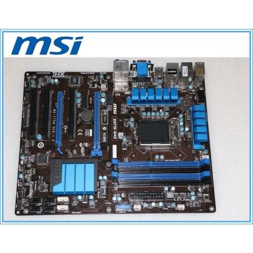 MSI original motherboard ZH77A-G43 LGA 1155 DDR3 for i3 i5 i7 cpu 32GB USB3.0 SATA3 H77 Desktop motherboard Free shipping
