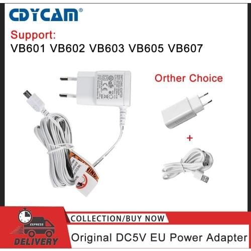 Original EU Power Adapter Charger DC 5V 1000mA 100-240V 50/60HZ For Baby Monitor VB601/VB602/VB603/VB605/VB607 Baby Nanny Camera