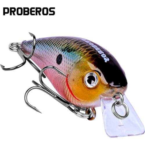 PROBEROS Crank bait Fishing Lure Exported to Japan 5.6cm 6.1g Plastic Artificial Hard Bait 6# Hook Bassbaits Fishing Set Tackle